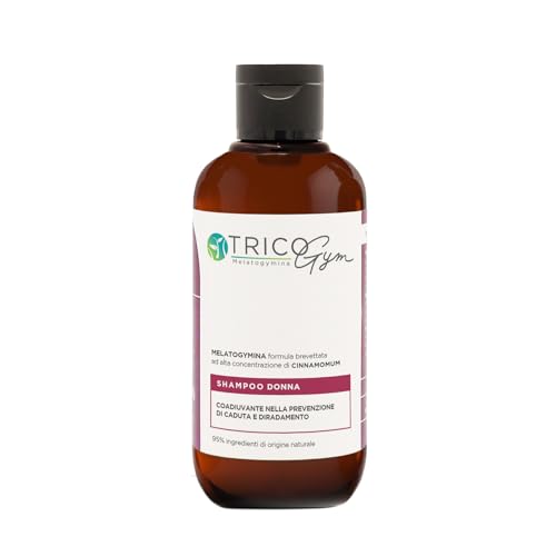 Tricogym Shampoo Anti-Haarausfall und Ausdünnung Frauen 200ml - patentierte Formel mit Melatogymin, 95% natürliche Inhaltsstoffe, vegane Formel, keine Parabene sls/sles free - Pack 100% recyclebar Tricogym Shampoo Anti-Haarausfall und Ausdünnung Frauen 200ml - patentierte Formel mit Melatogymin, 95% natürliche Inhaltsstoffe, vegane Formel, keine Parabene sls/sles free - Pack 100% recyclebar von Tricogym Melatogymina