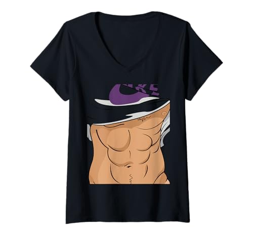 Damen Der ultimative Sixpack Trainingsplan T-Shirt mit V-Ausschnitt Damen Der ultimative Sixpack Trainingsplan T-Shirt mit V-Ausschnitt von Triebkraft Designs