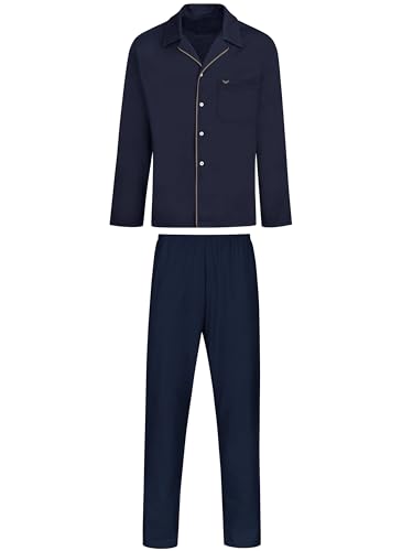 TRIGEMA Damen 537182123S Pyjamaset, Navy, L von Trigema