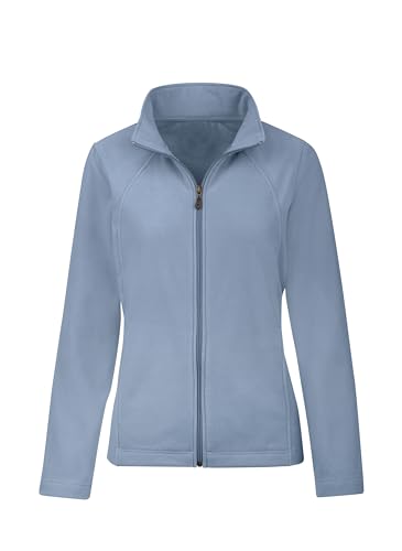 TRIGEMA Damen 555107 Fleecejacke, Pearl-Blue, 36 von Trigema