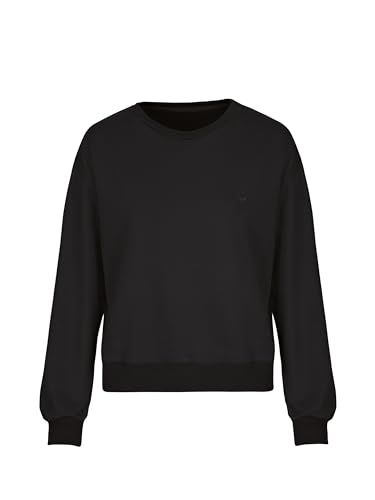 TRIGEMA Damen 571501 Sweatshirt, Schwarz, 38 von Trigema