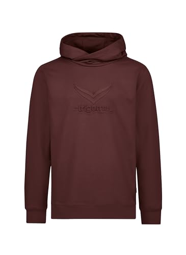 TRIGEMA Damen Kapuzenpullover mit großem 3D-Motiv,Kastanie, von Trigema