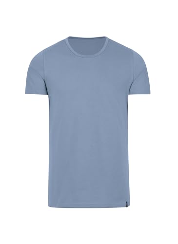 TRIGEMA Herren 602201 T-Shirt, Pearl-Blue, M von Trigema
