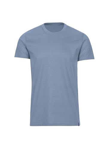 TRIGEMA Herren 637201 T-Shirt, Pearl-Blue, S von Trigema