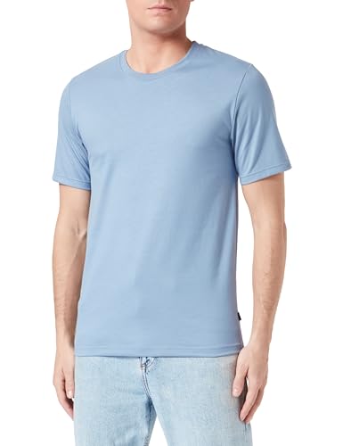 TRIGEMA Herren 637202 T-Shirt, Pearl-Blue, L von Trigema