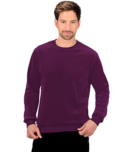 TRIGEMA Herren 654501 Sweatshirt, Aubergine, S von Trigema