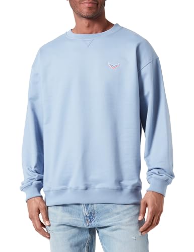 TRIGEMA Herren 674550124 Sweatshirt, Perlblau, M von Trigema