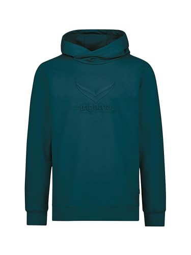 TRIGEMA Herren Kapuzenpullover mit großem 3D-Motiv,Saphir, von Trigema