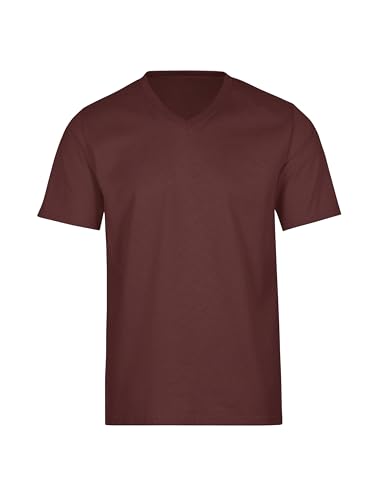 TRIGEMA Herren T Shirt mit V Ausschnitt, Baumwolle, einfarbig - 637203 von Trigema
