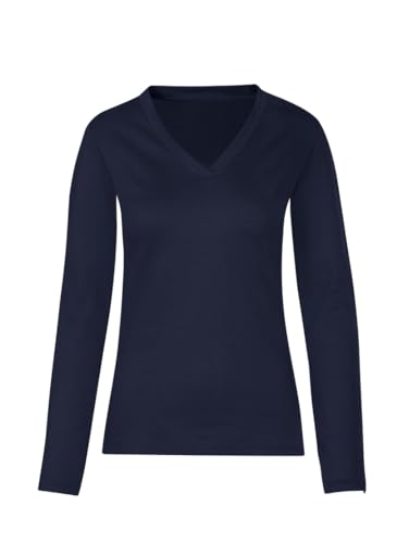 TRIGEMA Langarmshirt mit V-Ausschnitt von Trigema