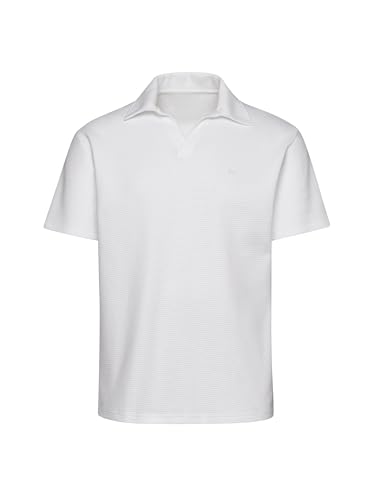 TRIGEMA Oversized Poloshirt ohne Knopfleiste in Waffeloptik von Trigema