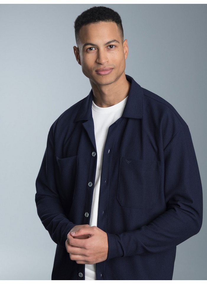 Trigema Blusenshirt TRIGEMA Hemdjacke/Overshirt (1-tlg) von Trigema