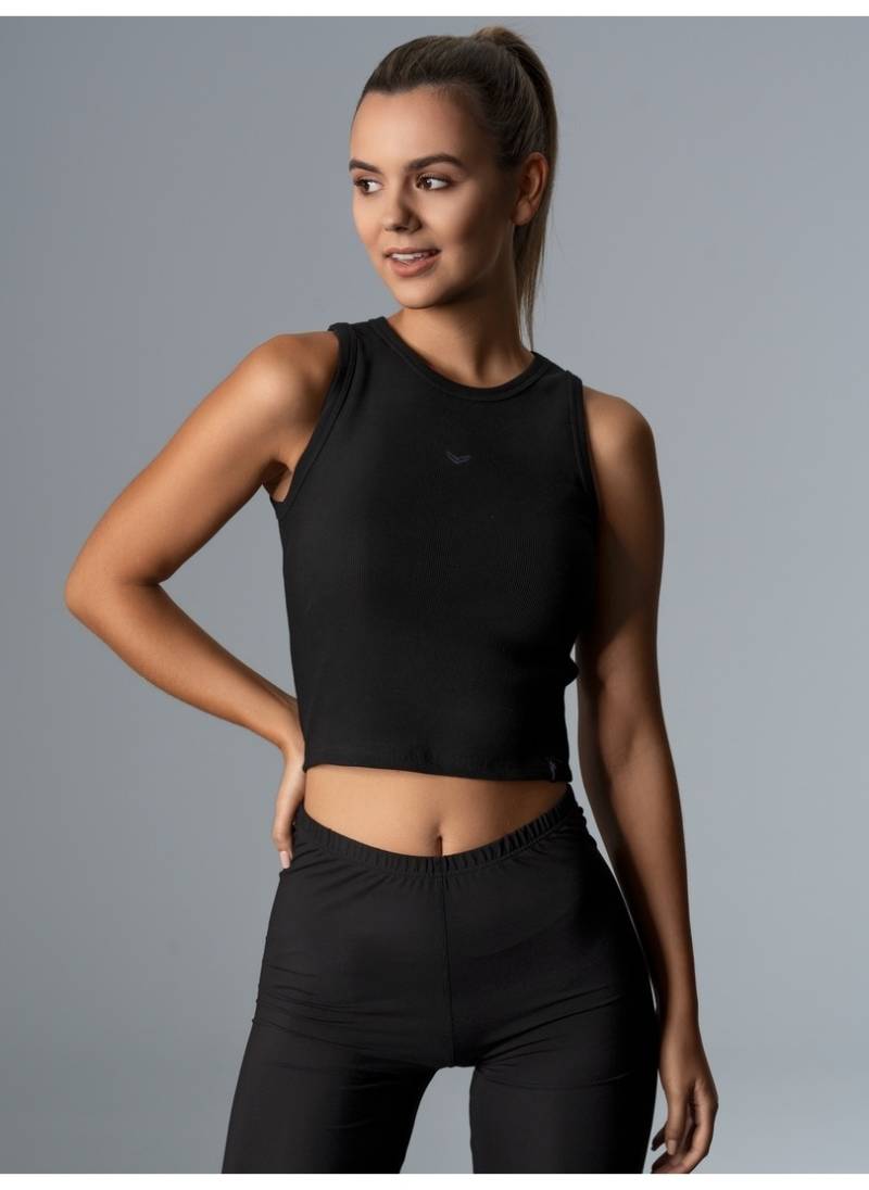 Trigema Crop-Top "TRIGEMA Cropped Top aus elastischem Doppelripp" 1 Stk. tlg. von Trigema