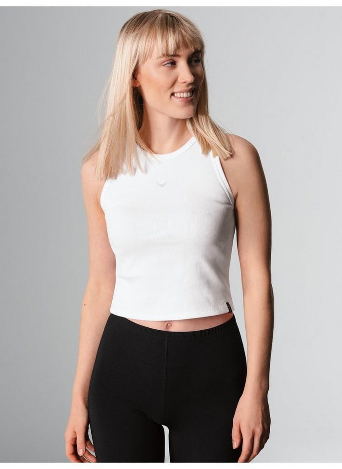 Trigema Crop-Top TRIGEMA Cropped Top aus elastischem Doppelripp (1-tlg) von Trigema