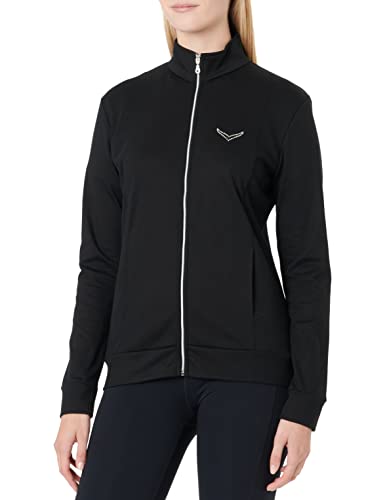 Trigema Damen 502111 Trainingsjacke, Schwarz, 46 (Herstellergröße: XL) von Trigema