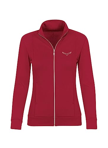 Trigema Damen 5021111 Sweatjacke,Rot (rubin), Gr. L von Trigema