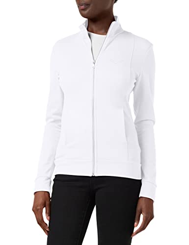 Trigema Damen 5021111 Sweatjacke,Weiß (weiss), Gr. M von Trigema