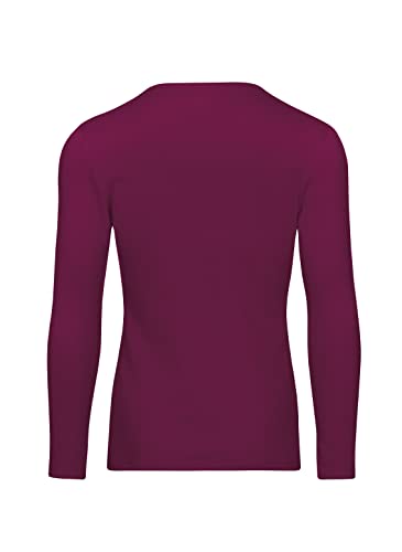 Trigema Damen 502501 Langarmshirt, Sangria, XXL von Trigema