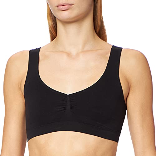 Trigema Damen 512311 Bustier, Schwarz (Schwarz 008), 38 (Herstellergröße: M) von Trigema