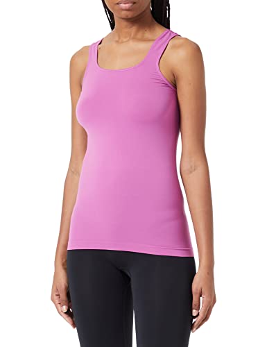 Trigema Damen 512401 Trägershirt/Cami Shirt, Fuchsia, L von Trigema