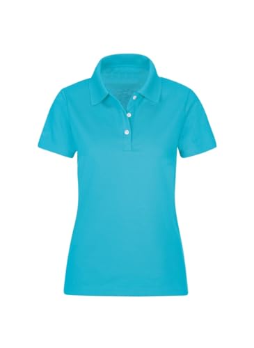 Trigema Damen 521603 Poloshirt, Blau (Azur 051), XL von Trigema