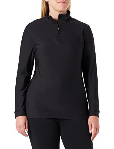 Trigema Damen 5338011 Langarmshirt, Schwarz, M EU von Trigema