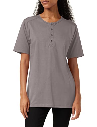 Trigema Damen T-Shirt mit Knopfleiste Deluxe Baumwolle von Trigema