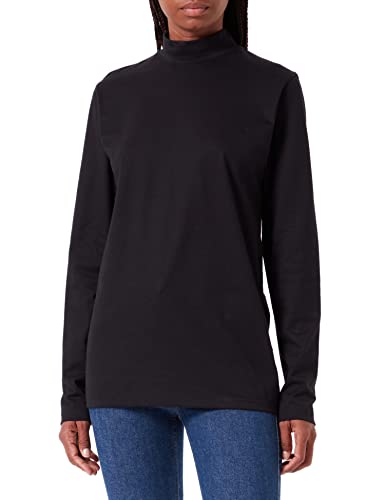 Trigema Damen 537509 Langarmshirt, Schwarz (schwarz 008), 56 (Herstellergröße: XXXL) von Trigema