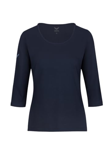 Trigema Damen 539505 T Shirt, Navy-c2c, L EU von Trigema