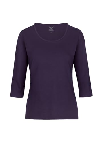 Trigema Damen 539505 T Shirt, Deep Purple, S EU von Trigema