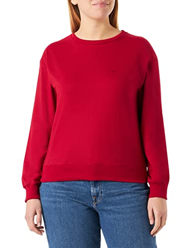 Trigema Damen 571501 Sweatshirt, Rubin, M von Trigema