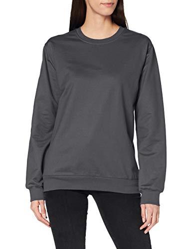 Trigema Damen 574501 Sweatshirt, Grau (Anthrazit, 44 (Herstellergröße: L) von Trigema