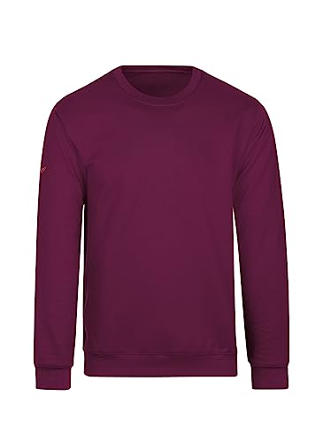 Trigema Damen 574501 Sweatshirt, Rot (Sangria 89, 52 (Herstellergröße: XXL) von Trigema