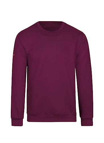 Trigema Damen 574501 Sweatshirt, Rot (Sangria 89, 56 (Herstellergröße: XXXL) von Trigema