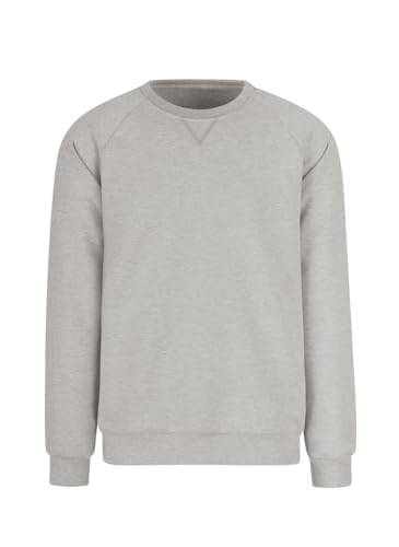 Trigema Damen 575501 Sweatshirt, Grau (hellgrau-Melange 110), 40 (Herstellergröße: M) von Trigema