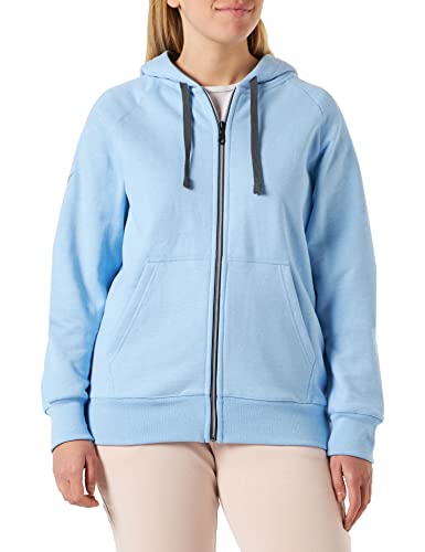 Trigema Damen 575906 Kapuzenpullover, Iceblue-Melange, 38 von Trigema