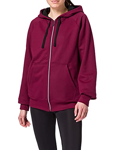 Trigema Damen 575906 Sweatjacke, Chianti-Melange, 5XL von Trigema