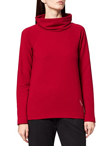 Trigema Damen 576511121 Sweatshirt, Rubin, L von Trigema