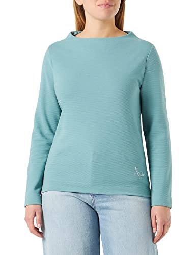 TRIGEMA Damen 576511122 Sweatshirt, Seegras, S von Trigema