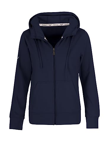 Trigema Damen 577907 Sweatjacke, Blau (Navy 046), X-Small von Trigema