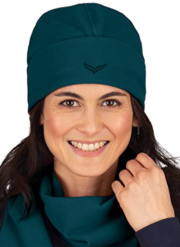 Trigema Damen Fleece Mütze Strickmütze, Saphir, Medium(Herstellergröße:2) Trigema Damen Fleece Mütze Strickmütze, Saphir, Medium(Herstellergröße:2) von Trigema