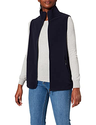 Trigema Damen Outdoor Fleece Weste, Blau (Navy 046), 36 (Herstellergröße: S) von Trigema