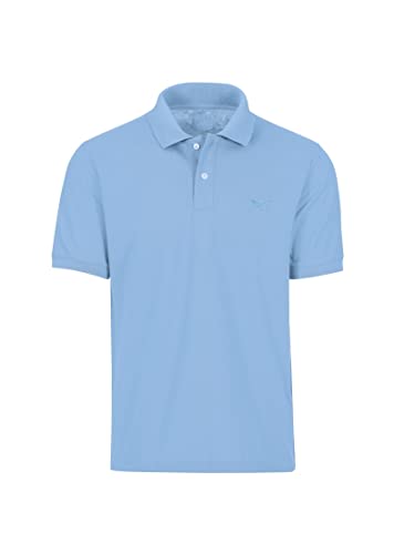 Trigema Damen Polo-Shirt Deluxe Piqué Poloshirt, Blau (horizont 042), 48 (Herstellergröße: XL) von Trigema