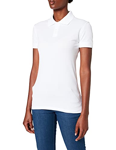 Trigema Damen Poloshirt, Weiß (weiß 001), 44 (Herstellergröße: L) von Trigema