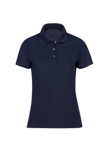 Trigema Damen 521603 Poloshirt, Blau (Navy 046), S von Trigema