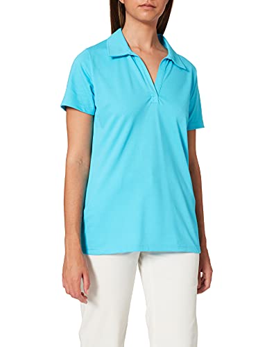 Trigema Damen 521612 Poloshirt, Blau (Azur 051), L von Trigema