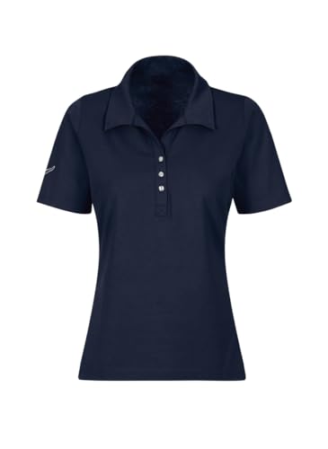 Trigema Damen 537611 Poloshirt, Blau (Navy 046), Medium von Trigema