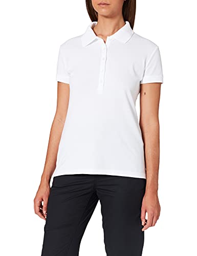 Trigema Damen 526611 Poloshirt, Weiß (Weiss 001), 40 (Herstellergröße: M) von Trigema