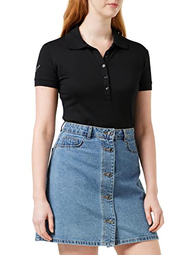 Trigema Damen 526611 Poloshirt, Schwarz (schwarz 008), 48 (Herstellergröße: XL) von Trigema