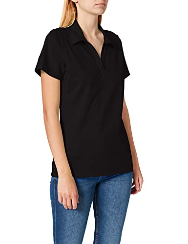 Trigema Damen 521612 Poloshirt, Schwarz (Schwarz), S von Trigema